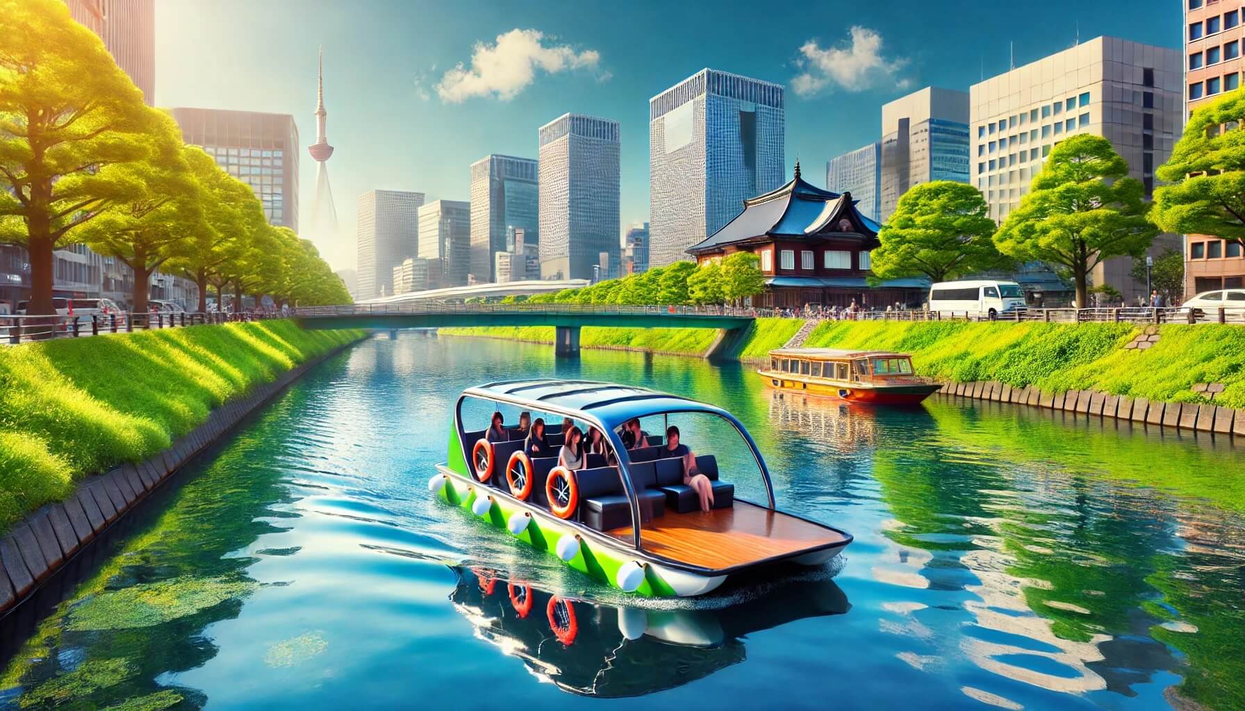 ぶらり途中下車の旅！前田公輝さんが新登場4人乗り水上の人力車体験