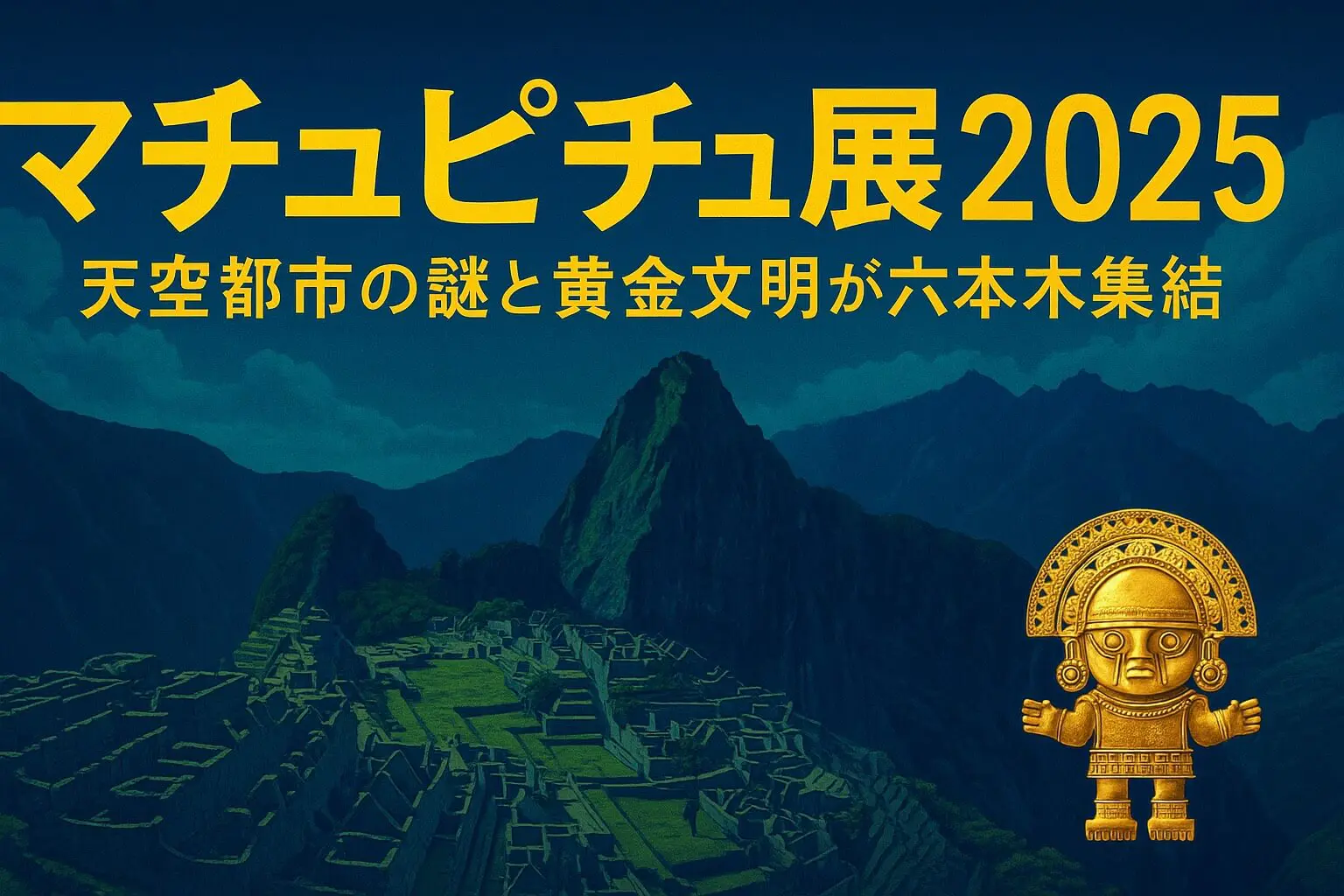 マチュピチュ展2025！天空都市の謎と黄金文明が六本木に集結する！