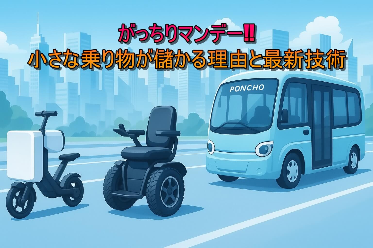 がっちりマンデー‼小さな乗り物が儲かる理由と最新技術12月14日放送