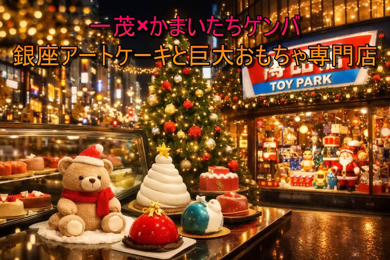 一茂×かまいたちゲンバ銀座アートケーキと巨大おもちゃ専門店