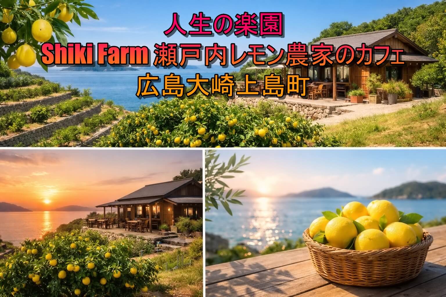 人生の楽園 Shiki Farm！広島大崎上島町！瀬戸内レモン農家のカフェ