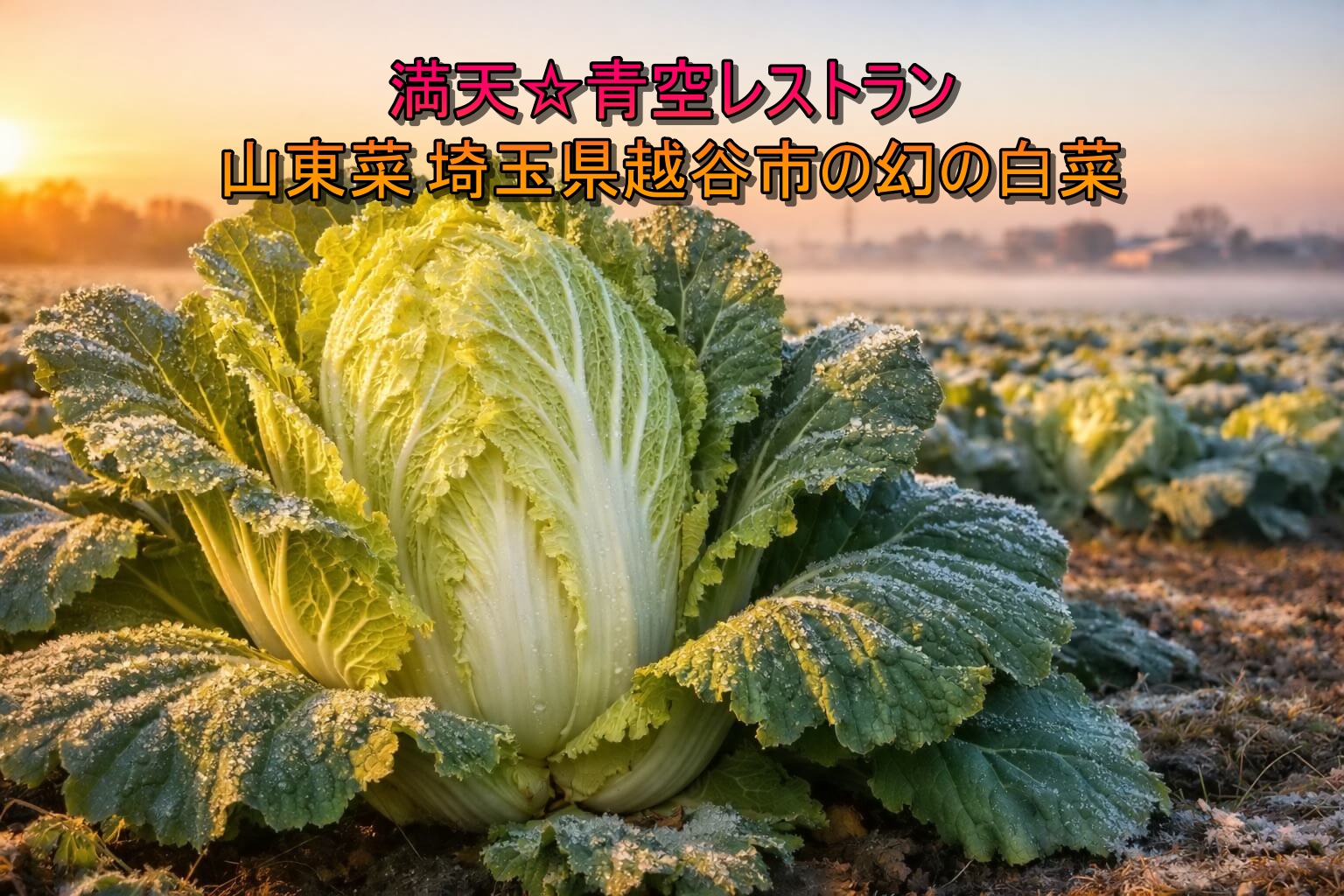 満天☆青空レストラン 山東菜 埼玉県越谷市の幻の白菜！1月10日18:30放送