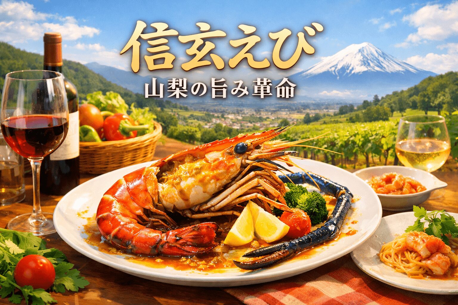 食彩の王国 信玄えび 山梨県の旨み革命！2月7日（土）テレビ朝日