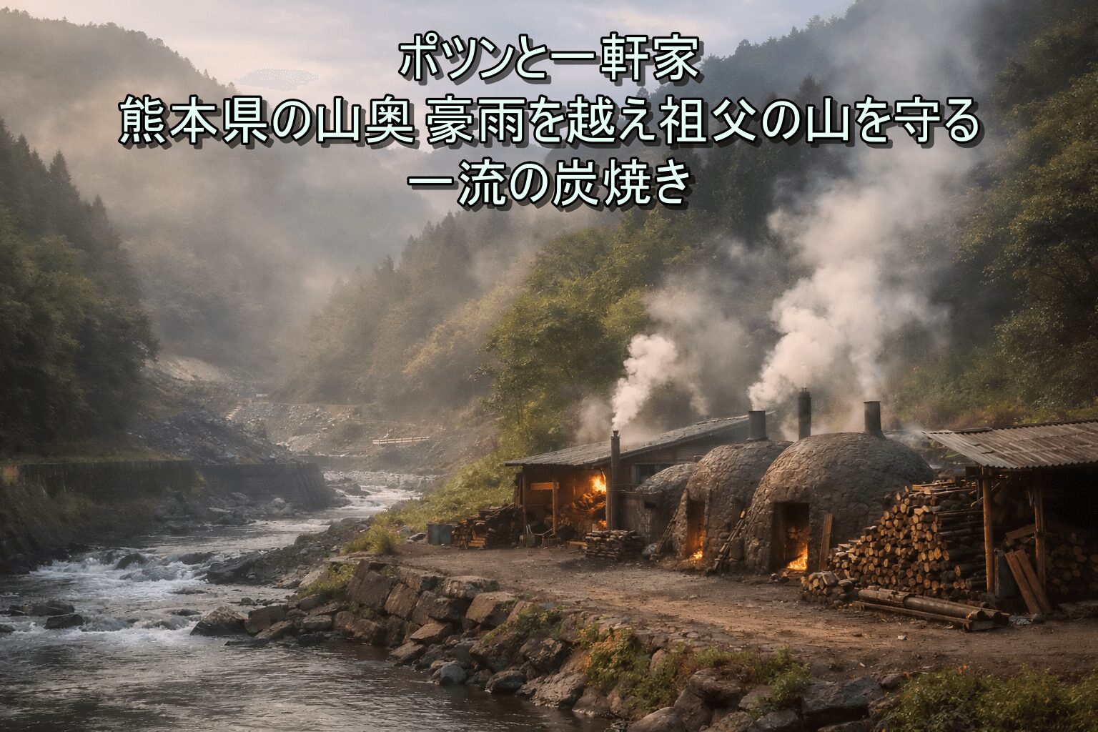 ポツンと一軒家 熊本県の山奥 豪雨を越え祖父の山を守る一流の炭焼き