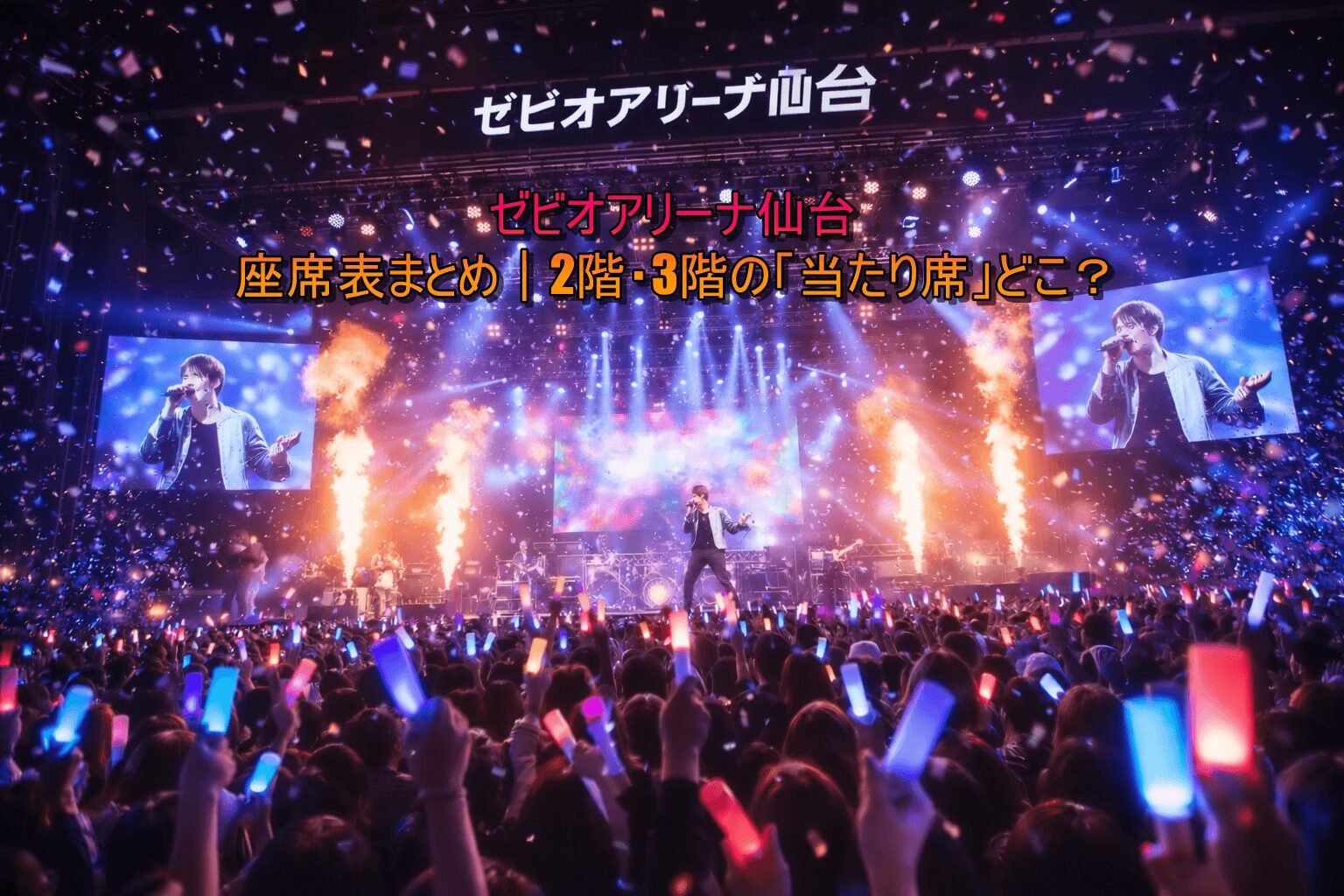 ゼビオアリーナ仙台 座席表まとめ｜2階・3階の「当たり席」どこ？