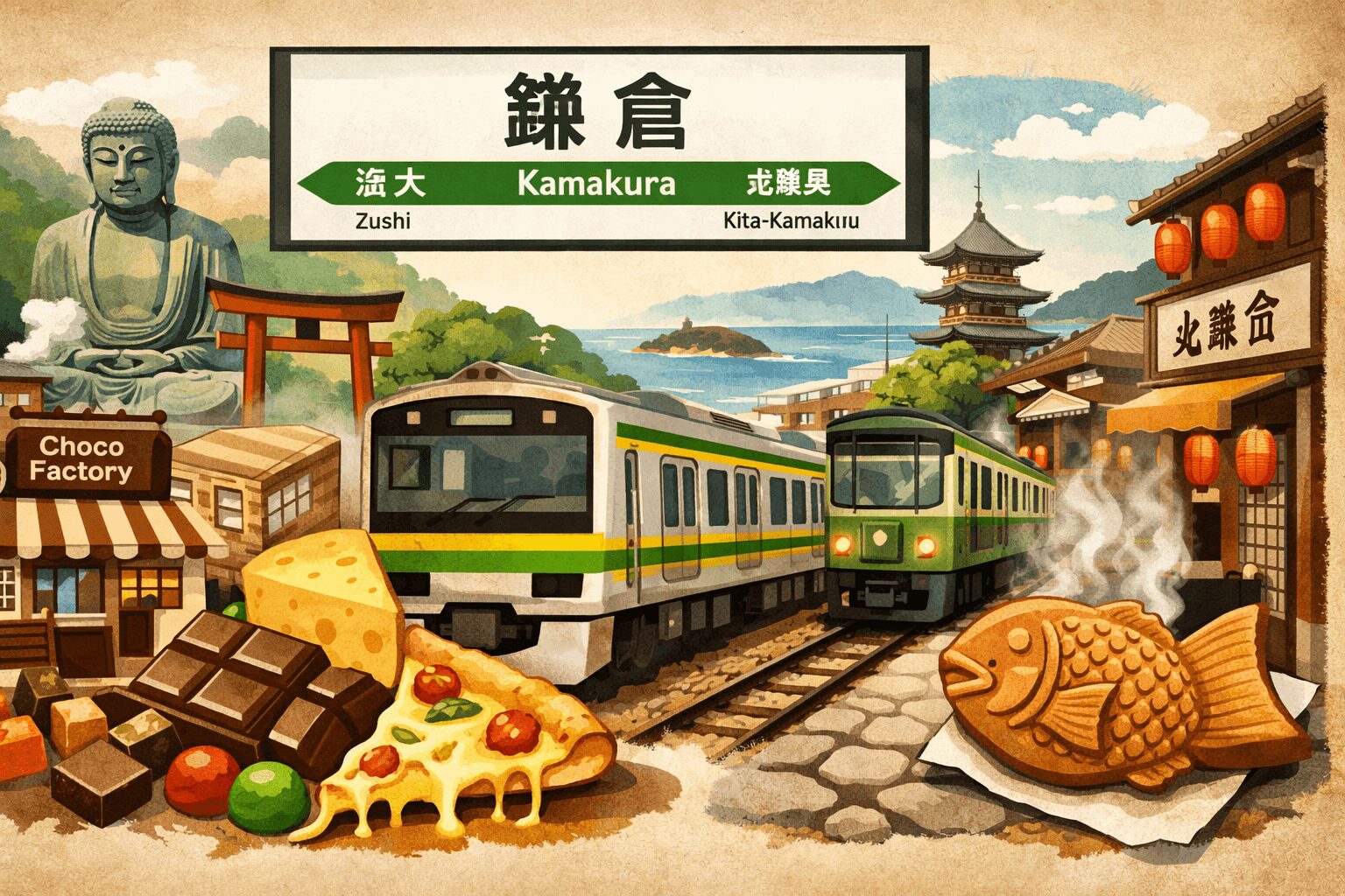 ぶらり途中下車の旅 林家たい平 横須賀線！世界一小さいチョコと鎌倉チーズ