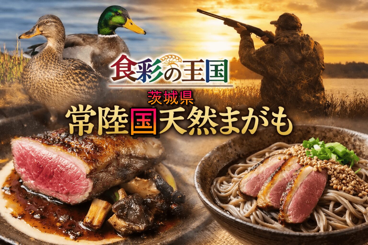 食彩の王国 茨城県 常陸国天然まがも特集！2月14日（土）放送