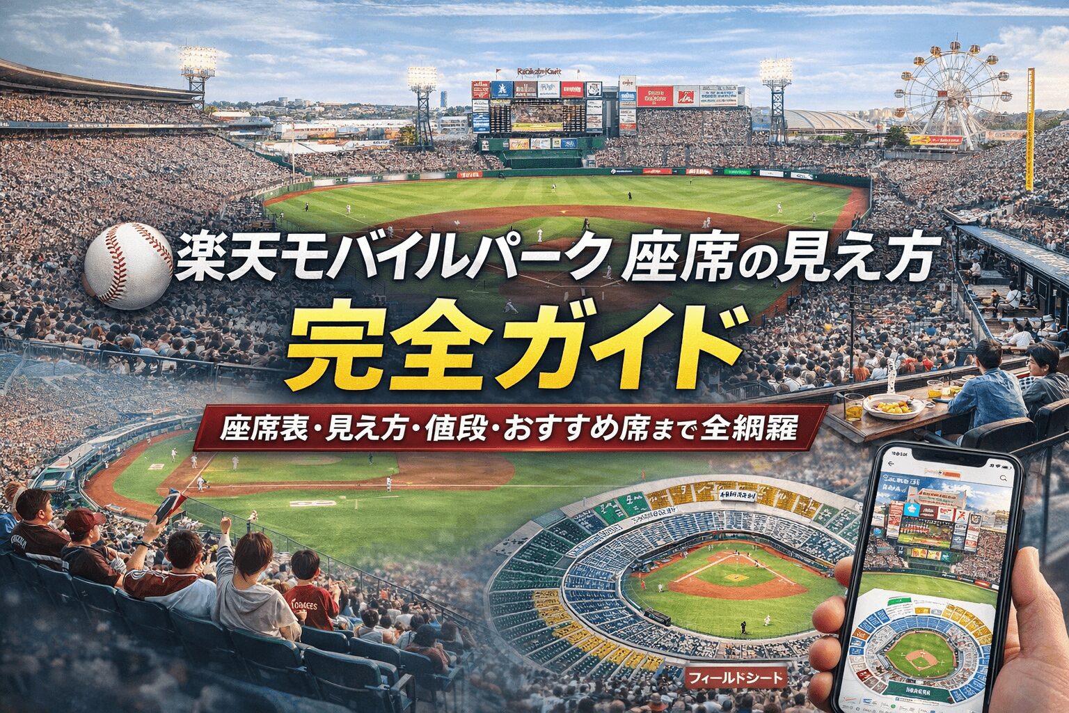 楽天モバイルパーク座席の見え方完全ガイド！何処が快適なのか解説