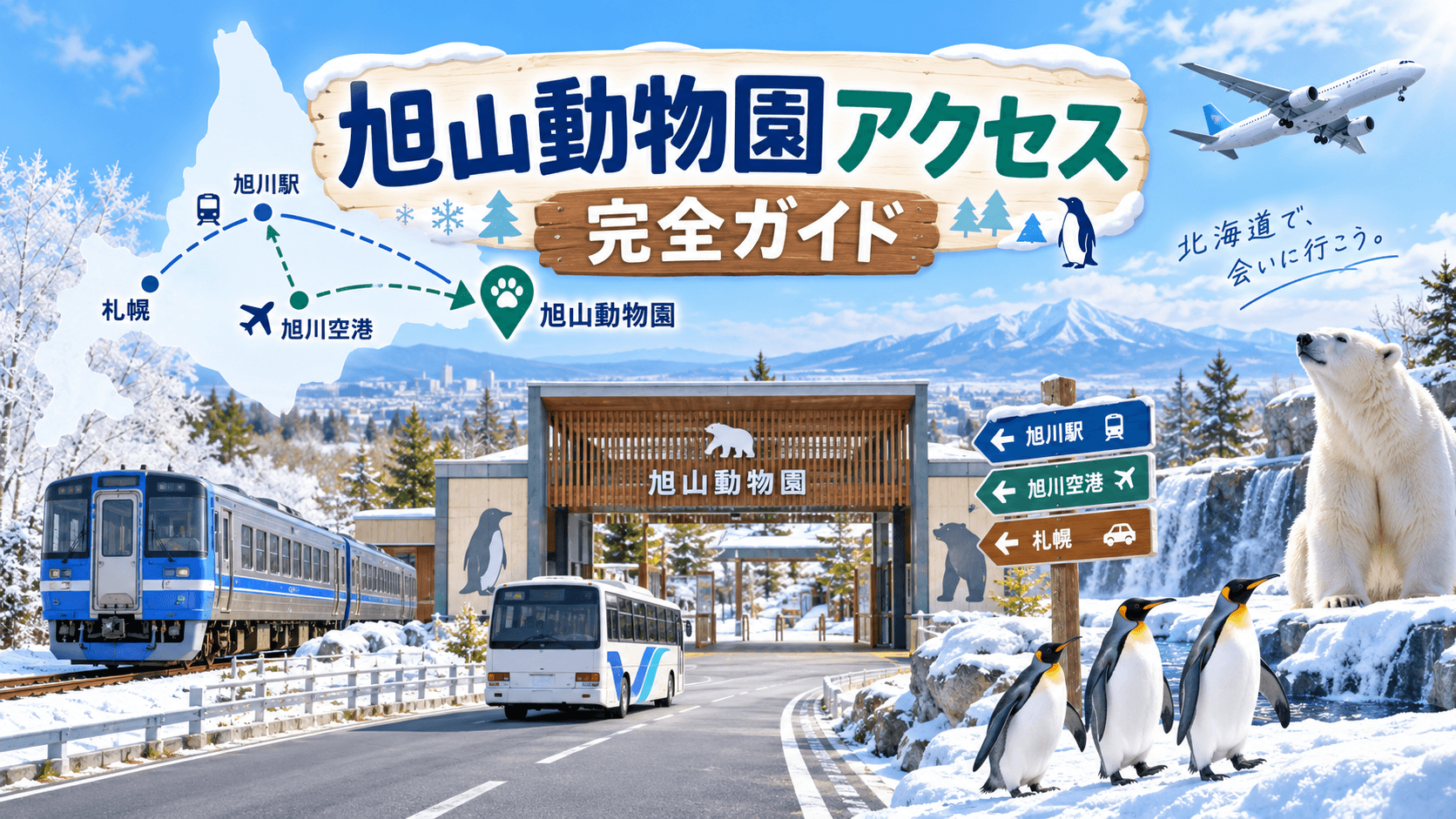旭山動物園アクセス完全ガイド｜旭川駅・空港・札幌から迷わない