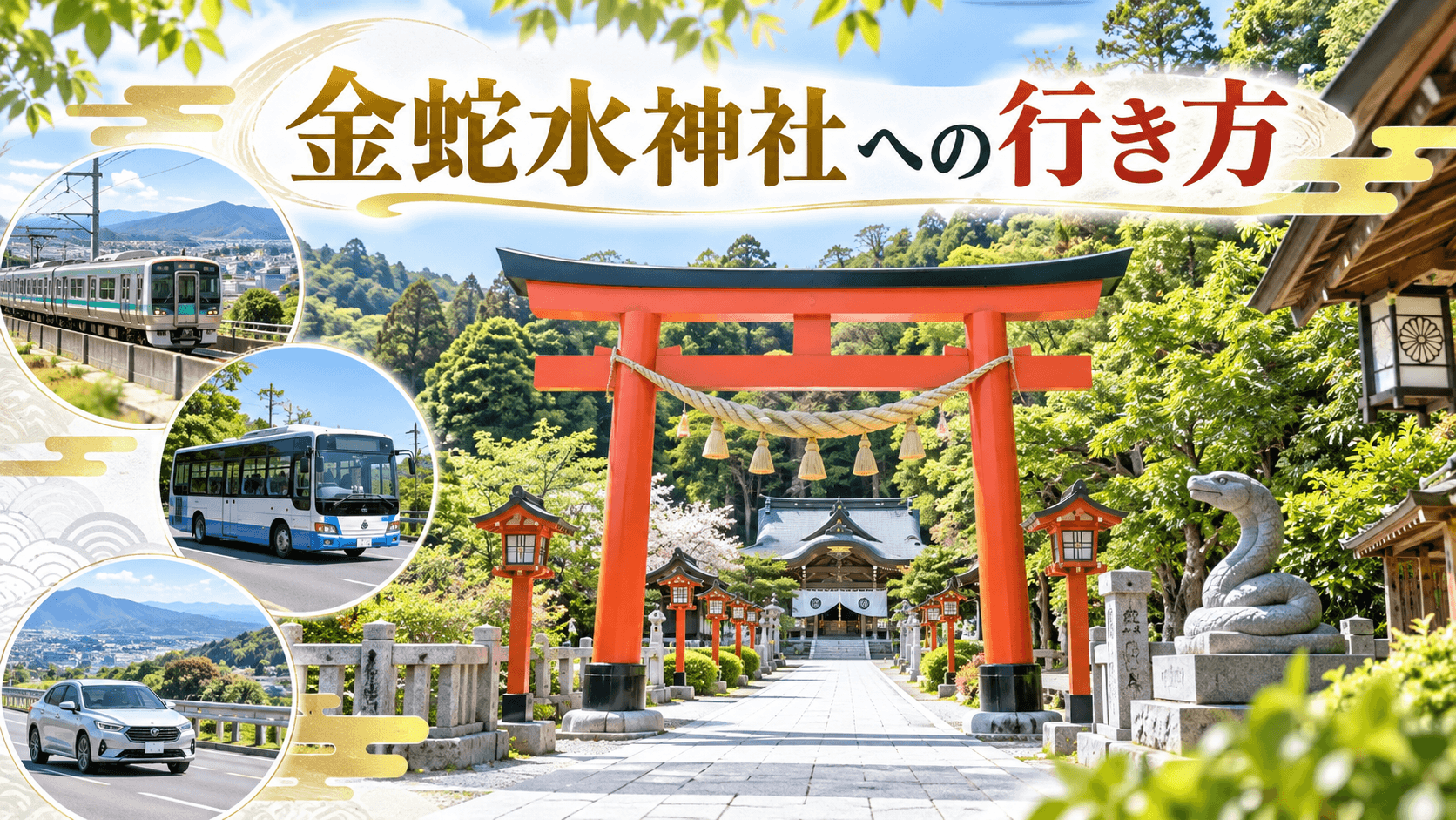 金蛇水神社への行き方|電車・バス・車を徹底比較!