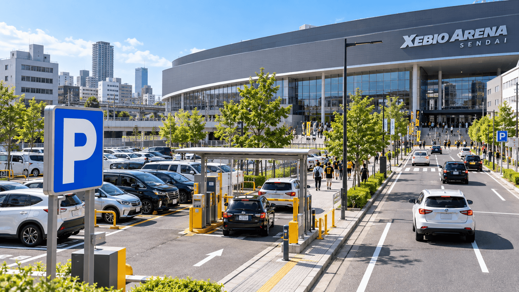 ゼビオアリーナ仙台に駐車場はある？近くの料金とアクセス